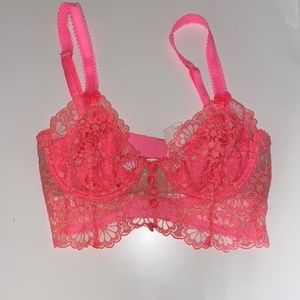 For Love and Lemons Pink Bralette/Top